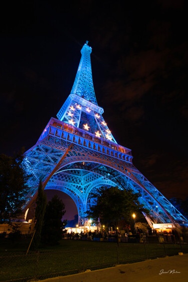 Fotografía titulada "Tour Eiffel" por Jérôme Marteau, Obra de arte original, Fotografía digital Montado en Aluminio