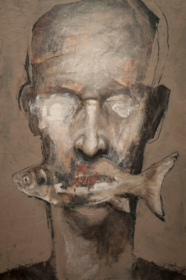Картина под названием "Haruspice" - Jérôme Oudot "Trëz", Подлинное произведение искусства, Акрил
