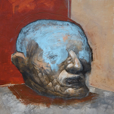 Painting titled "Raw Head" by Jérôme Oudot "Trëz", Original Artwork, Acrylic