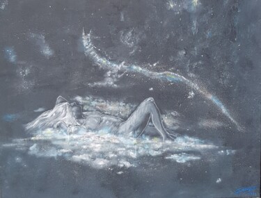 Pintura titulada "Tranquille repos" por Jerome Peitregnet, Obra de arte original, Acrílico Montado en Bastidor de camilla de…