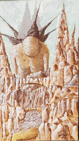 Peinture intitulée "En passant" par Jerome Peitregnet, Œuvre d'art originale, Acrylique Monté sur Châssis en bois