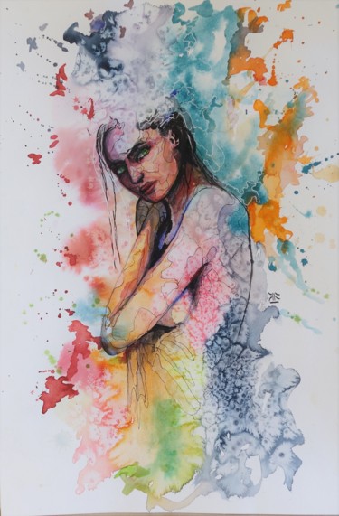 aquarelle 3 Peinture intitulée "aquarelle 3" par Jérôme Royer, Œuvre d'art originale, Aquarelle