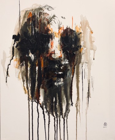 Peinture intitulée "Esprit terre 8" par Jérôme Royer, Œuvre d'art originale, Encre Monté sur Châssis en bois