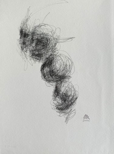 Рисунок под названием "doodle 5" - Jérôme Royer, Подлинное произведение искусства, Чернила