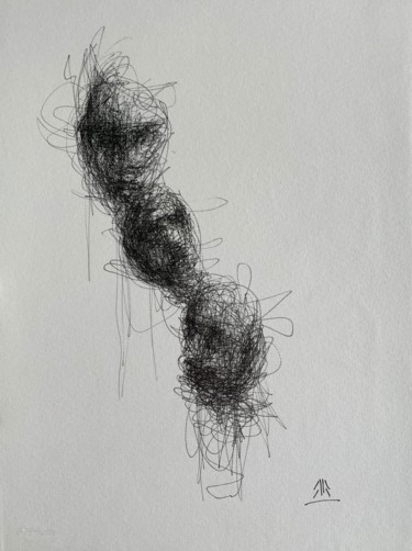 Desenho intitulada "doodle 13" por Jérôme Royer, Obras de arte originais, Tinta