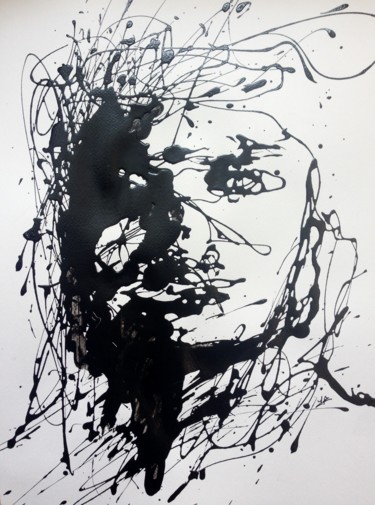 dripping Painting titled "dripping" by Jérôme Royer, Original Art, Acrylic