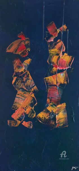 Painting titled "Les 2 antillaises" by Jérôme Schreiber, Original Artwork, Acrylic