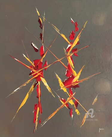 Картина под названием "The Possible Spark I" - Jérôme Schreiber, Подлинное произведение искусства, Акрил
