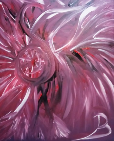 Painting titled "Oiseau Tonnerre et…" by Jérôme Bonnet, Original Artwork, Acrylic