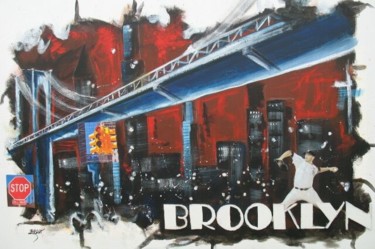 Peinture intitulée "Brooklyn" par Jerome Brillat, Œuvre d'art originale