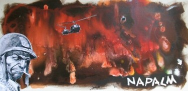 Napalm Peinture intitulée "Napalm" par Jerome Brillat, Œuvre d'art originale