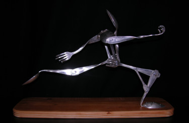 Sculpture intitulée "Elan d'amour" par Jérôme Burel, Œuvre d'art originale
