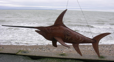Sculpture intitulée "Sword fish" par Jérôme Burel, Œuvre d'art originale, Autre