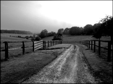 Fotografie mit dem Titel "Le sentier du haras" von Jérôme Cambra, Original-Kunstwerk