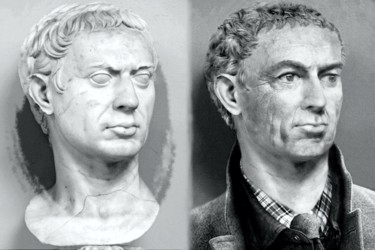 Photographie intitulée "Sulla buste romain" par Jérôme Cambra, Œuvre d'art originale, Photographie numérique