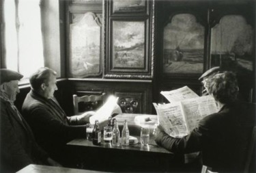 Fotografia intitolato "Jour d'hiver au caf…" da Jérôme Cambra, Opera d'arte originale