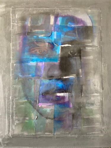 Malerei mit dem Titel "Augusta Metropolis…" von Jerome Cholet, Original-Kunstwerk, Collagen