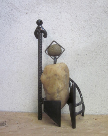 Sculpture intitulée "Shaman" par Jérôme Danikowski, Œuvre d'art originale
