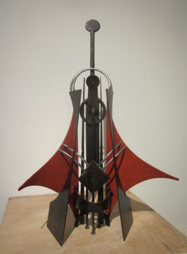 Скульптура под названием "Platon" - Jérôme Danikowski, Подлинное произведение искусства, Металлы