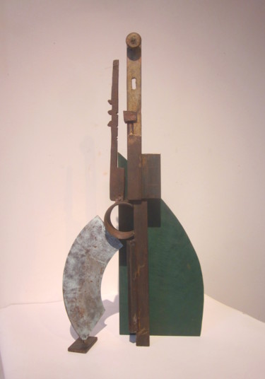 Skulptur mit dem Titel "Schopenhauer" von Jérôme Danikowski, Original-Kunstwerk, Metalle
