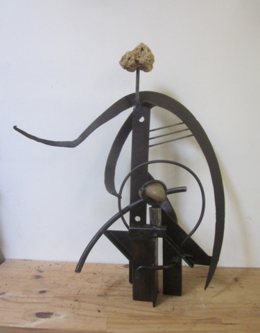 Sculpture titled "Orphée" by Jérôme Danikowski, Original Artwork, Metals