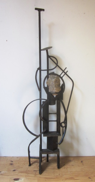 Sculpture titled "Archipenko" by Jérôme Danikowski, Original Artwork, Metals