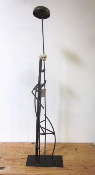 Sculpture intitulée "Lao Tse" par Jérôme Danikowski, Œuvre d'art originale, Métaux