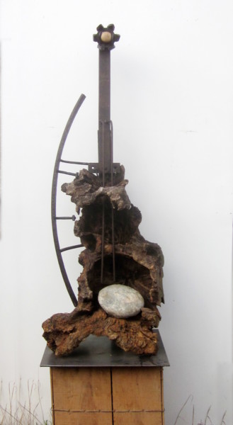 Sculpture titled "Déesse antique" by Jérôme Danikowski, Original Artwork, Metals