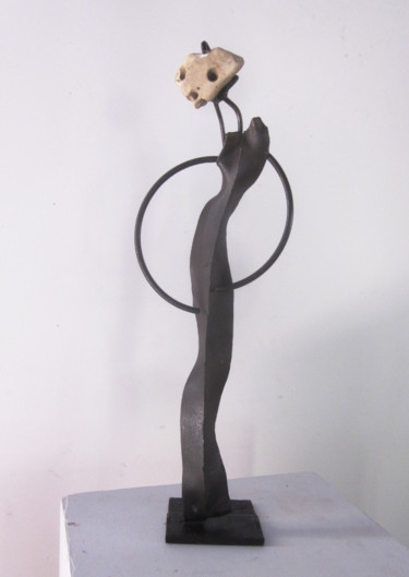 Sculpture intitulée "Miss" par Jérôme Danikowski, Œuvre d'art originale, Métaux