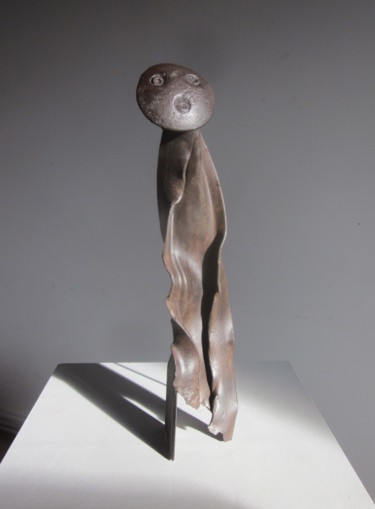 Skulptur mit dem Titel "Sélénite" von Jérôme Danikowski, Original-Kunstwerk, Metalle