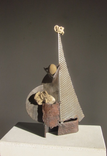 Sculpture titled "Esquif" by Jérôme Danikowski, Original Artwork, Metals