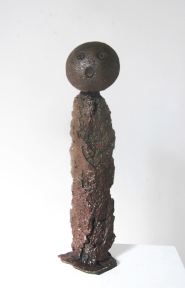 Skulptur mit dem Titel "Sélénite 2" von Jérôme Danikowski, Original-Kunstwerk, Metalle