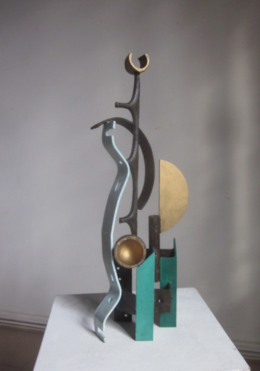 Sculpture titled "Hegel" by Jérôme Danikowski, Original Artwork, Metals