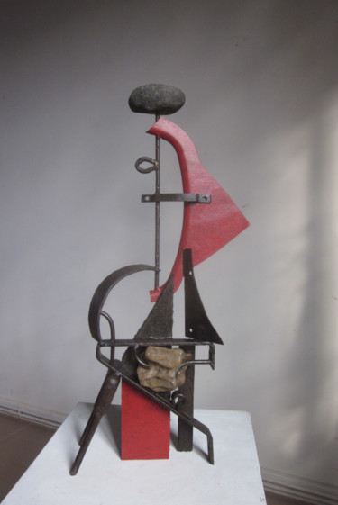 Sculpture titled "Lester 2" by Jérôme Danikowski, Original Artwork, Metals