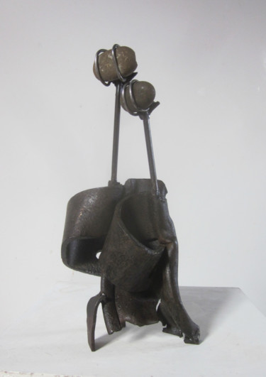 Sculpture titled "Couple12" by Jérôme Danikowski, Original Artwork, Metals