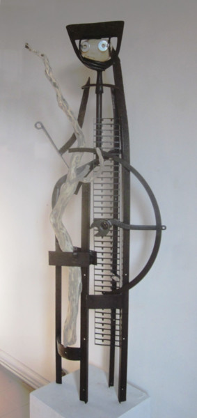 Sculpture intitulée "Mécano de la Généra…" par Jérôme Danikowski, Œuvre d'art originale, Métaux