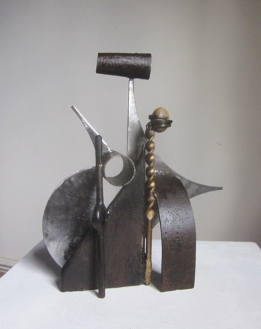 Sculpture intitulée "Triumvirat" par Jérôme Danikowski, Œuvre d'art originale, Métaux