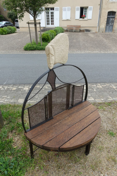 Sculpture intitulée "Un bonheur transpar…" par Jérôme Danikowski, Œuvre d'art originale, Métaux