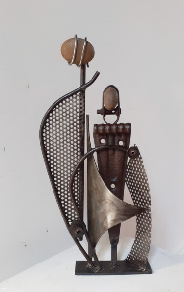 Sculpture titled "Couple 30" by Jérôme Danikowski, Original Artwork, Metals