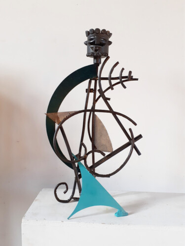 Sculpture titled "Ulysse 2" by Jérôme Danikowski, Original Artwork, Metals