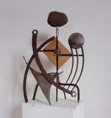 Rzeźba zatytułowany „Quartet” autorstwa Jérôme Danikowski, Oryginalna praca, Metale