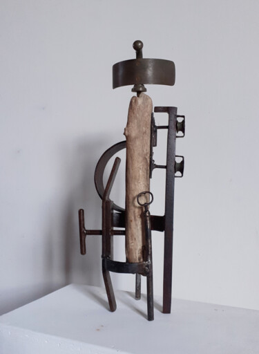 Sculpture intitulée "L'ajusteur" par Jérôme Danikowski, Œuvre d'art originale, Métaux