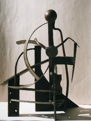 Sculpture titled "Cocher" by Jérôme Danikowski, Original Artwork, Metals