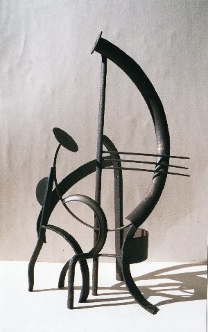 Sculpture titled "Famille 1" by Jérôme Danikowski, Original Artwork, Metals