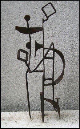 Sculpture titled "Acrobates" by Jérôme Danikowski, Original Artwork, Metals