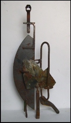 Sculpture titled "Tétras" by Jérôme Danikowski, Original Artwork, Metals