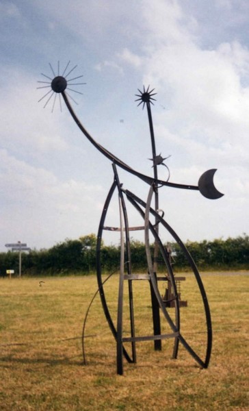 Sculpture intitulée "Racines du Ciel" par Jérôme Danikowski, Œuvre d'art originale, Métaux