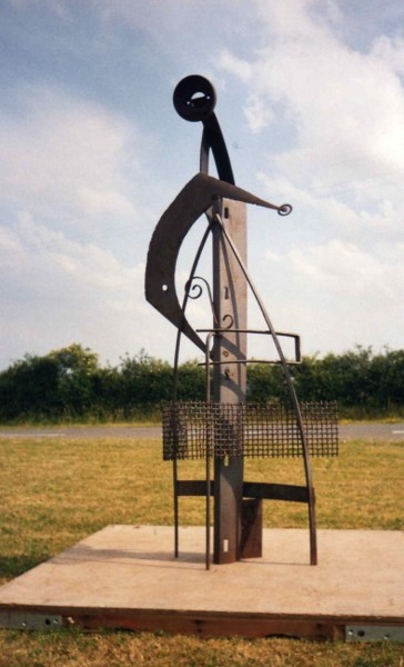 Skulptur mit dem Titel "Flamenco" von Jérôme Danikowski, Original-Kunstwerk, Metalle