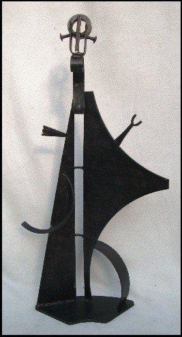 Sculpture intitulée "Prophète" par Jérôme Danikowski, Œuvre d'art originale, Métaux