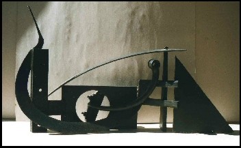 Sculpture titled "Horizontal 2" by Jérôme Danikowski, Original Artwork, Metals